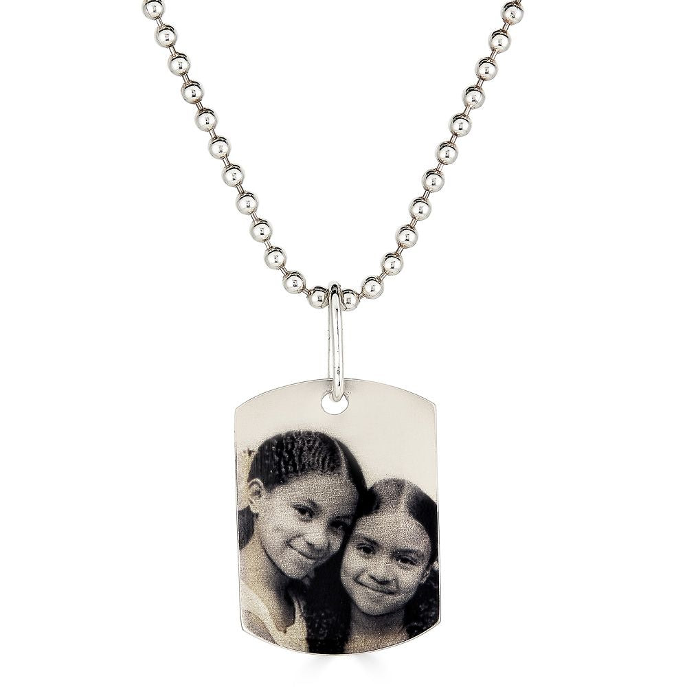 Classic Medium  Photo Dog Tag Pendant