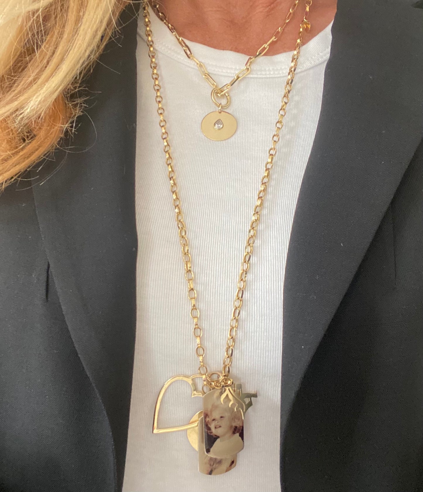 Large Photo Dog Tag