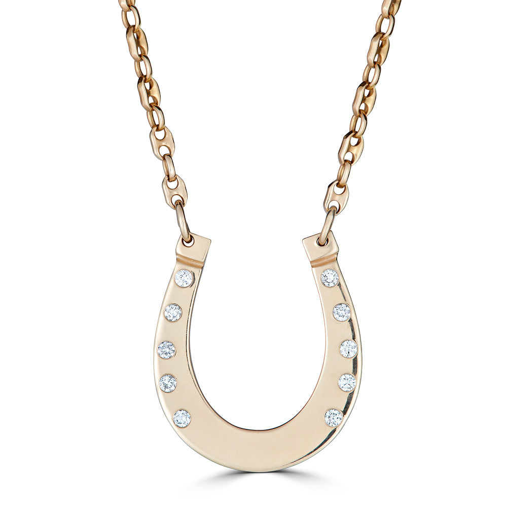 Horseshoe Diamond Necklace