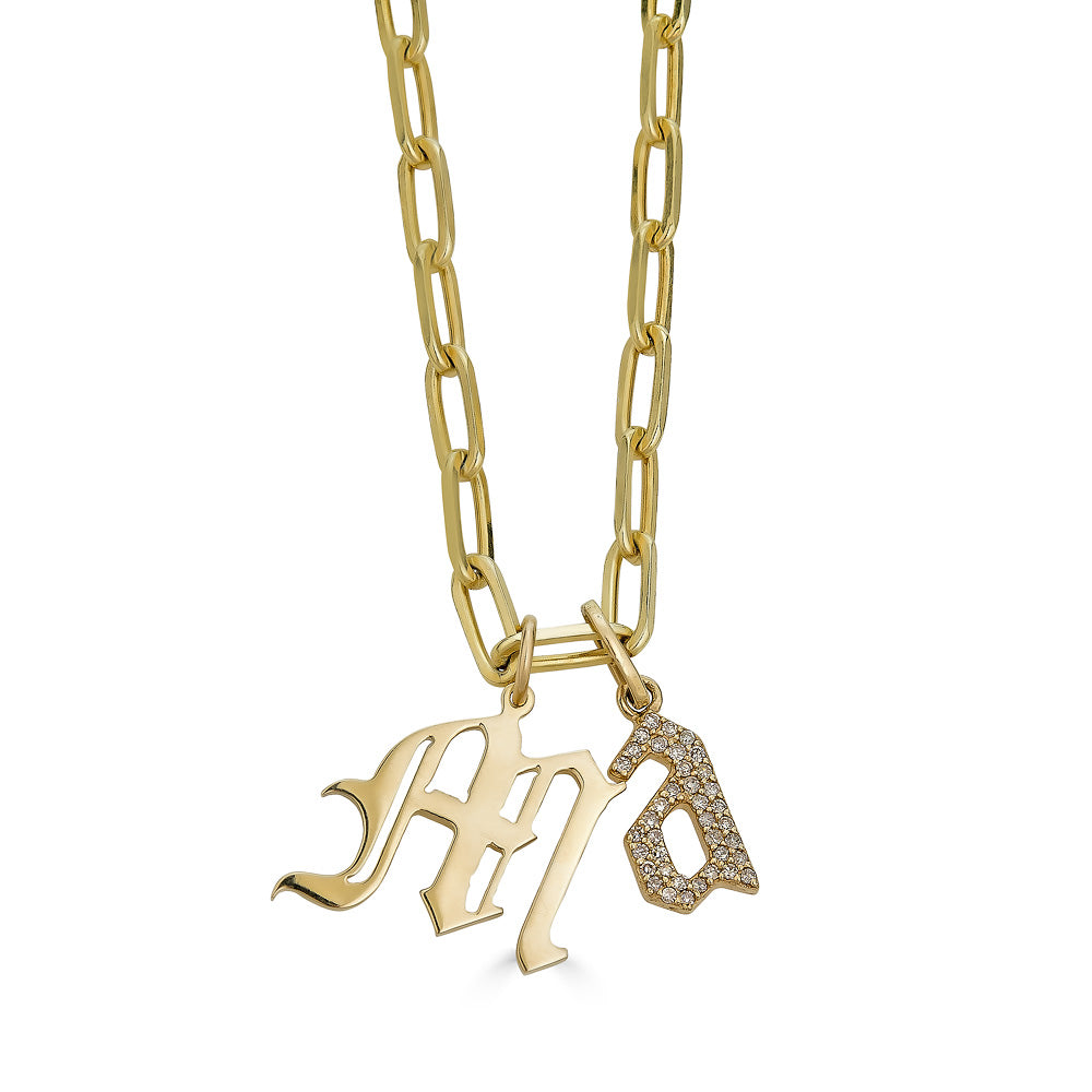 Diamond Letter Charms