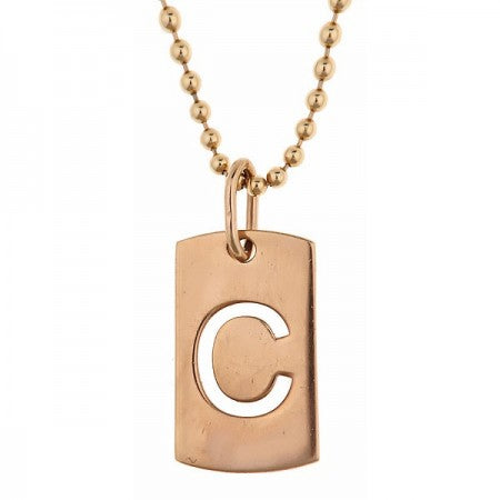 Letter Dog Tag