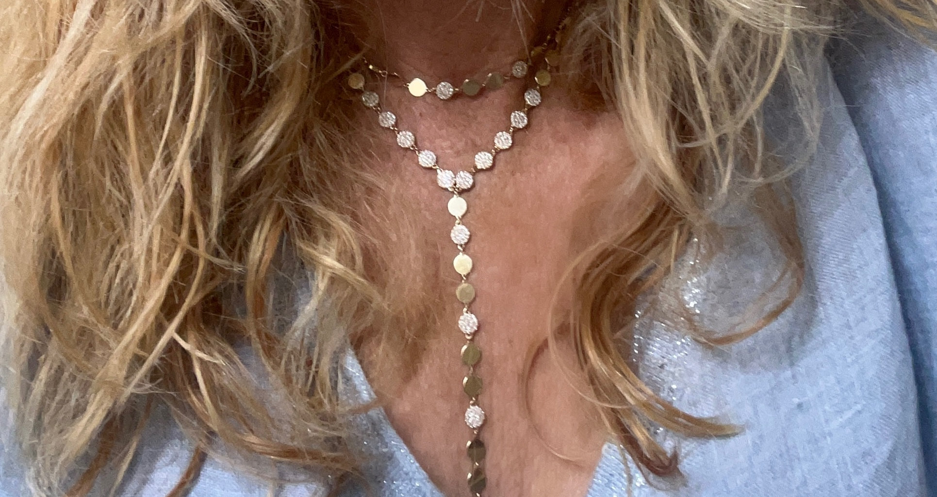 Samantha Sequin Lariat