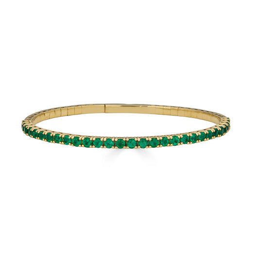 Emerald Bangle Bracelet