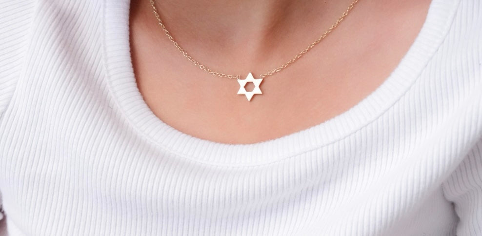 Star of David Charm Necklace