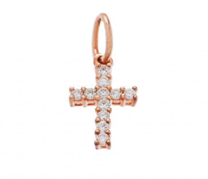 Diamond Cross Charm
