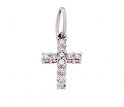 Diamond Cross Charm