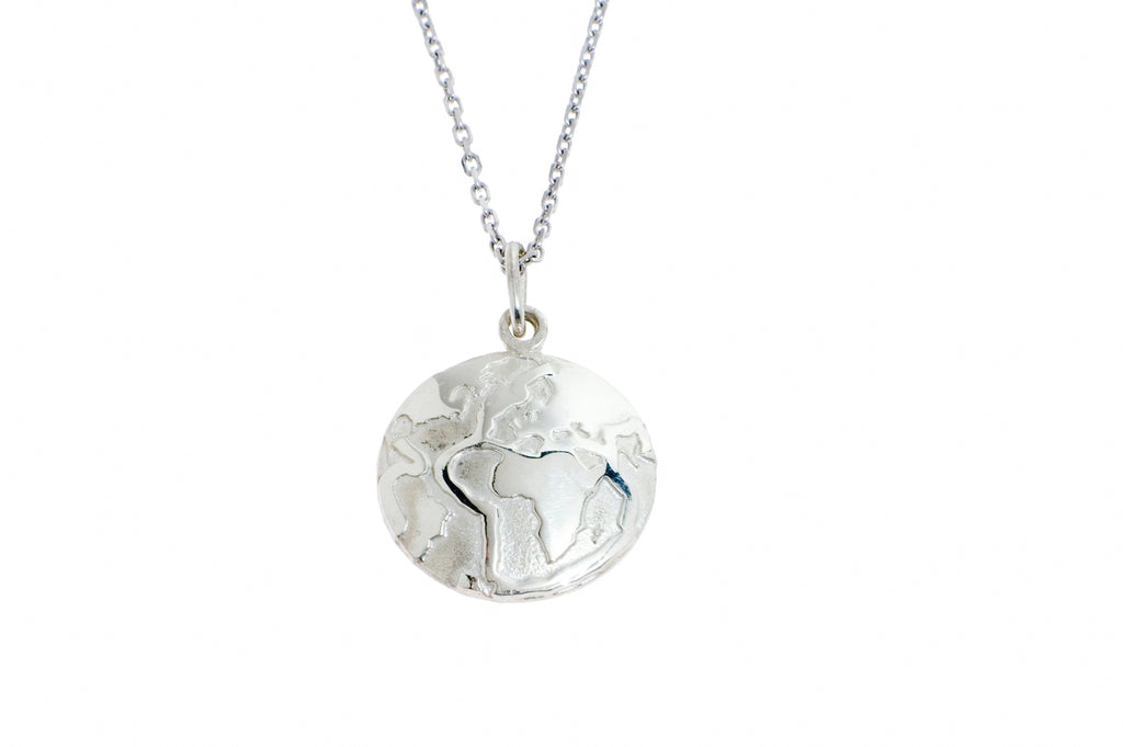 World Pendant Silver