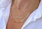 Gold Nameplate Necklace