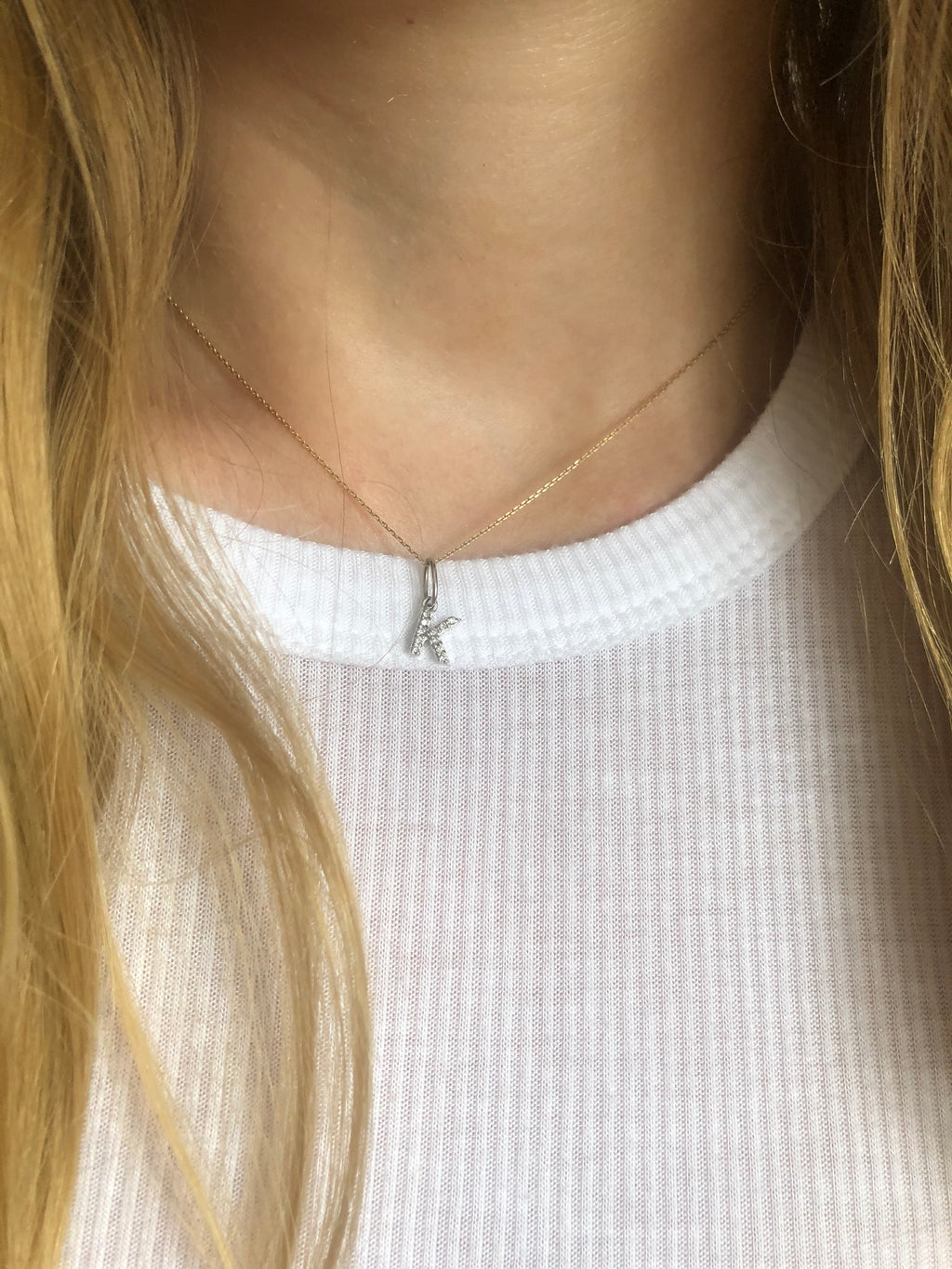 Mini Diamond Letter Charms