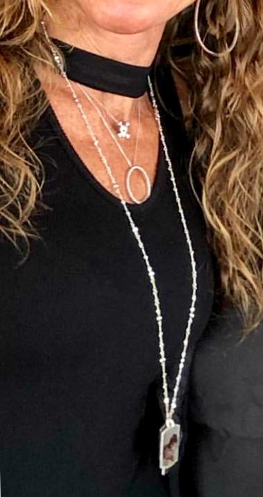 Skylar Large Luxe Dog Tag Pendant