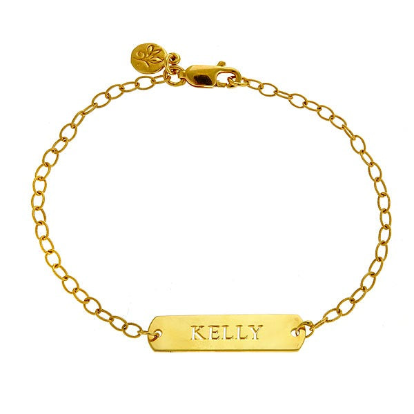 Gold ID Bracelet
