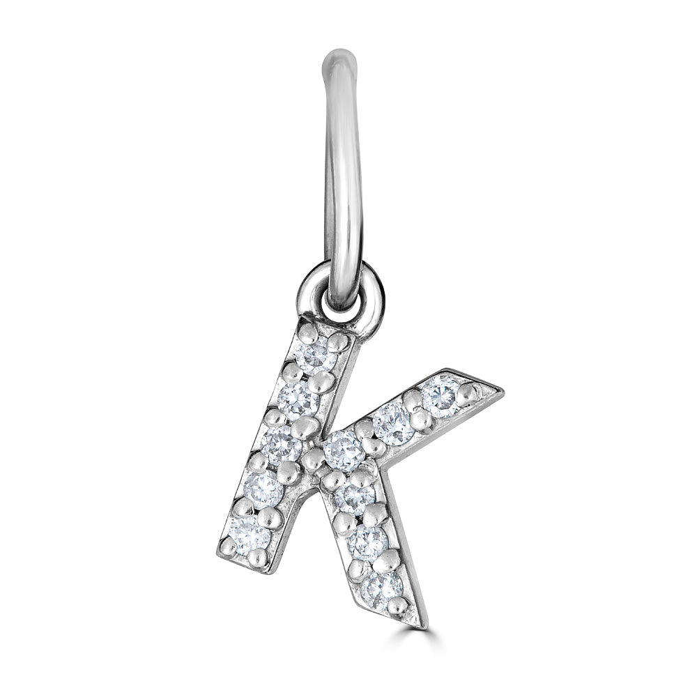 Mini Diamond Letter Charms
