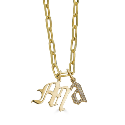 Diamond Letter Charms