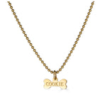 Gold Dog Bone Charm