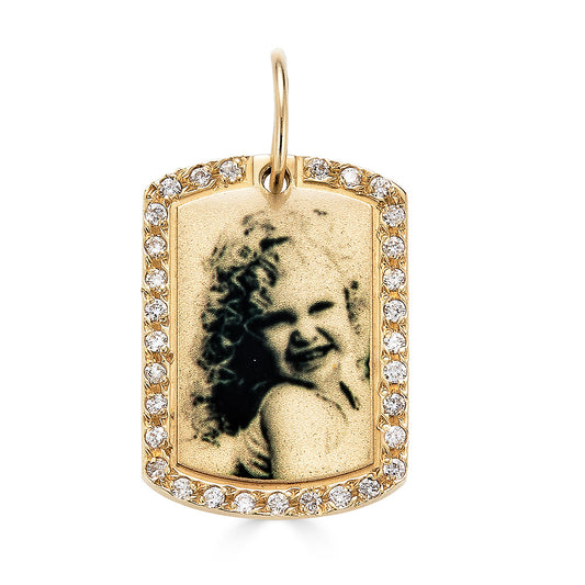 Sophie Photo Dog Tag Pendant