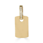 Krista Dog Tag Diamond Top