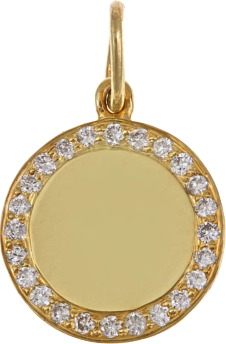 Cookie Round Photo Dog Tag Pendant