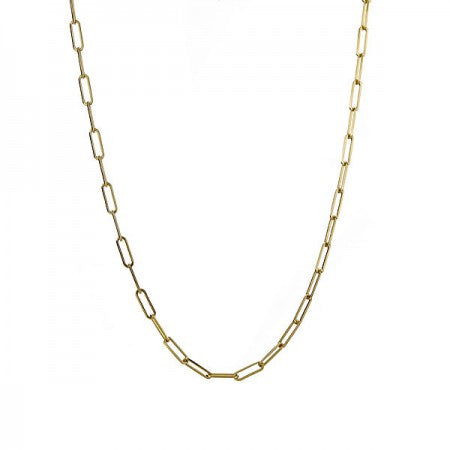Gold Paperclip Link Chain