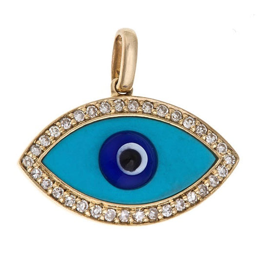 Turquoise Evil Eye Charm