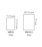 Gold Plated Initial Dog Tag