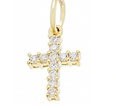 Diamond Cross Charm