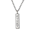 Long Luxe Dog Tag Pendant